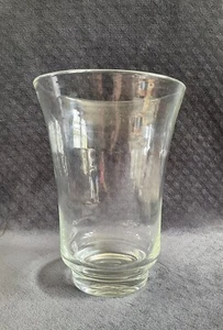 Antique Vintage Large Hand Blown Flared Footed Glass Mantle Vase - Picture 1 of 9
