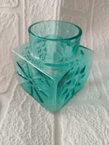 DARTINGTON FT2 Frank Thrower Eisvogel Glas Vase 1967 stilisierte Blumen - Bild 1 von 11