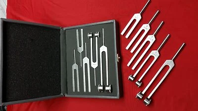 Juego de 5 diapasones médicos quirúrgicos quiroprácticos instrumentos de diagnóstico físico Foto 1 de 4