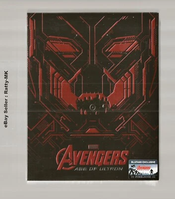 AVENGERS : AGE OF ULTRON - BLUFANS FULL SLIP BLU RAY STEELBOOK - NEW & SEALED - Image 1 of 4