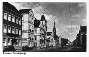 AK Paderborn, Bahnhofstraße, gel. um 1940, Verlag Schöning - Bild 1 von 2