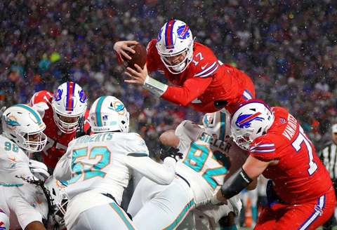 Josh Allen 2022 Buffalo Bills NFL 13"x19" Poster Super Gloss Print 17BBQB Cover