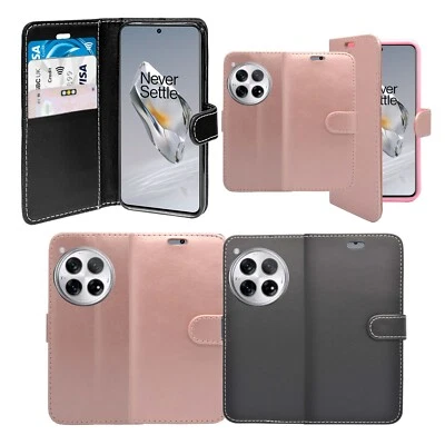 For OnePlus 12 5G Phone Case Wallet Flip PU Leather Stand Card Slot Pouch Cover - Image 1 of 4