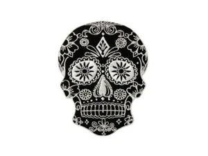 Bügelbild Applikation Aufnäher Totenkopf Skull schwarz / weiß #20-271 - Bild 1 von 1