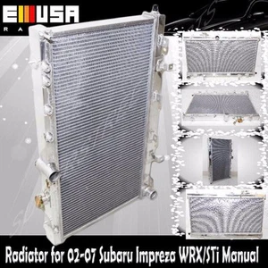 2" 2 Row Aluminum Performance Racing RADIATOR for 02-07 Subaru WRX STI Manual - Picture 1 of 5