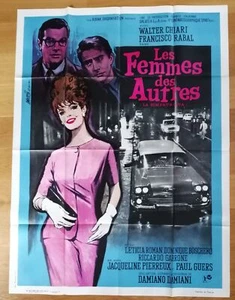 FEMMES DES AUTRES affiche cinema 160x120 cm car voiture mascii '64 - Imagen 1 de 1
