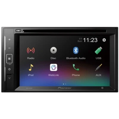Pioneer AVH-A240BT Moniceiver schwarz 6,2 Zoll Doppel-DIN-Monitor Touchscreen - Bild 1 von 3