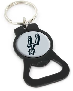 SAN ANTONIO SPURS - BOTTLE OPENER KEYCHAIN - BRAND NEW - NBA-BK-702-20-BK - Picture 1 of 1
