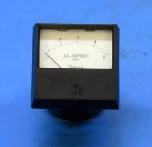 Simpson Century 2-1/2", 0-5 Amperes AC, Panel Meter, Mod 2152, Cat 17668 - Picture 1 of 5