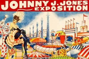 Exposición de Johnny J. Jones - 1930 - imán de circo - Imagen 1 de 2