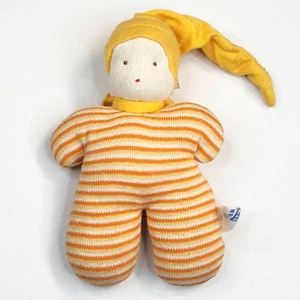 Cotton People Bio Stoff Baby Puppe Spielzeug Stofftier Plüsch 5 Zoll unter dem Nil gelb - Bild 1 von 7