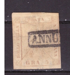 BRIEFMARKEN Alte Staaten Neapel - Wappen Zwei Sizilien 5 Gr. 1858 & - Bild 1 von 1