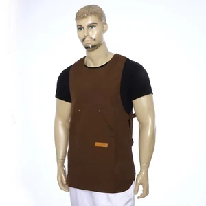 Unisex Womens Mens Kitchen Tool Oil-proof Apron Comfortable Work Clothes Coffee - Picture 1 of 30