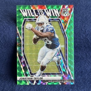 2021 Panini Mosaic Jonathan Taylor Green Will to Win #WW-9 Indianapolis Colts