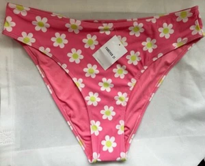 NWT Forever 21 Floral pink and lime bikini bottom size 3X - Picture 1 of 5