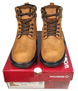 Wolverine Floorhand Insulated Steel-Toe 6" Womens Sz 7M Brown Work Boots W221025 - Picture 1 of 12