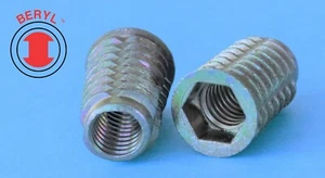 TFI420-20, T-LOK Hex-Drive Threaded Insert Zinc-for Wood #1/4-20X0.787"-25 PCS - Picture 1 of 2