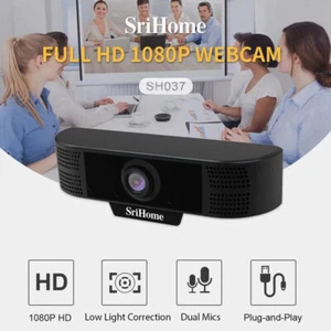 1080P Full HD USB Webcam For PC Desktop Laptop Web Camera With Microphone / FHD - Picture 1 of 6