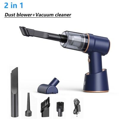 2in1 Wireless Car Vacuum Cleaner Handheld Cleaning High-power Air Blower Duster • 19.31€