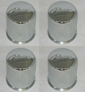 4 CAP DEAL PACER FITS 3.18" DIA BORE CHROME WHEEL RIM CENTER CAP PUSH THRU 100HM - Picture 1 of 3