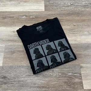 T-shirt maglione nero manica corta stampa grafica STAR WARS "Darth Vader 1977" - Foto 1 di 8