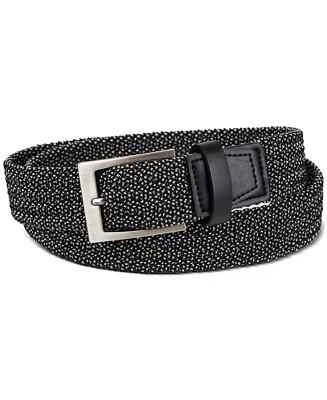 Cinto de cordão trançado elástico masculino Alfani - Preto pequeno 30-32 $42 - Imagem 1 de 4