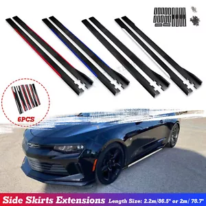 Carbon Fiber Grain Door Side Skirt Splitters Winglet Canard Diffuser Universal - Picture 1 of 23