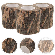  3 Rolls Camouflage Tape Fabric Stealth Outdoor Supply Elastic Sports