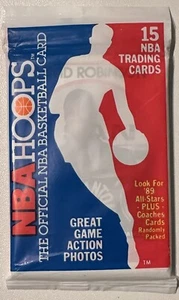 1989-90 NBA Hoops Wax Pack DAVID ROBINSON RC #138 Front Top Spurs - Picture 1 of 2