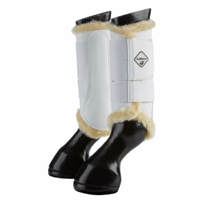 LeMieux Fleece Egde Mesh Brushing Boots white/natural - Bild 1 von 4