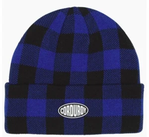 Neu mit Etikett Unisex Cord Fuzz Beanie $ 28 Einheitsgröße blau schwarz - Bild 1 von 1