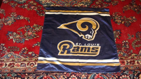 Vintage NFL St. Louis Rams Flag/Banner Double Sided Cover