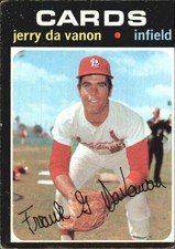 1971 Topps St. Louis Cardinals Baseball Card #32 Jerry DaVanon - VG-EX