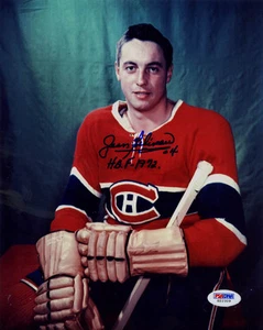 Jean Beliveau SIGNED 8x10 Photo +HOF 1972 Montreal Canadiens PSA/DNA AUTOGRAPHED - Picture 1 of 1