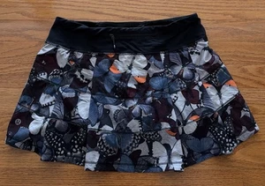 Lululemon Skort Womens 6 Pace Rival Butterfly Mini Skirt Pleated Golf Tennis Gym - Picture 1 of 4