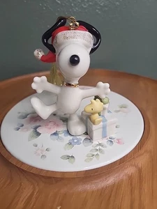 Lenox Peanuts Christmas Morning Snoopy Ornament  - Picture 1 of 9