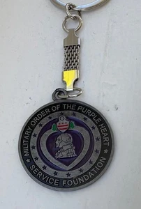 Vintage Schlüsselanhänger MILITÄRORDEN DER LILA HERZ DIENSTSTIFTUNG Metall - Bild 1 von 7