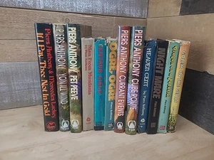 Lot Of 12 Piers Anthony Vintage Fantasy Hardcovers - Picture 1 of 5