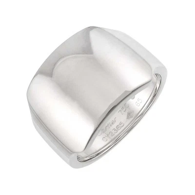 Cartier Santos Ring 18K White Gold 750 size65 10.5-10.75(US) 90301865 - Image 1 of 4