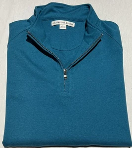 Holderness & Bourne The Robbins Pullover Mens L Blue Tailored Fit Golf Business - Picture 1 of 10