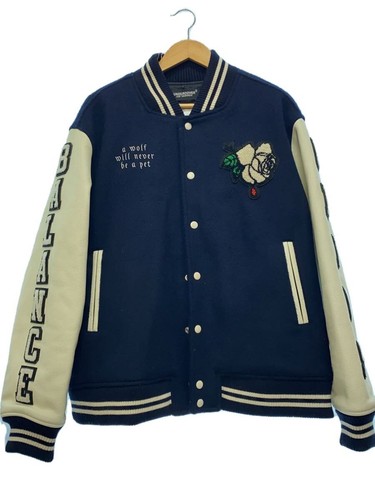 UNDERCOVER giacca raso 4 lana blu navy tinta unita UC2C4206 1