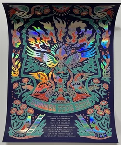 Affiche Phish Summer Tour 2025 sérigraphie officielle #’d X/400 *FOIL* épuisée LE - Photo 1/11