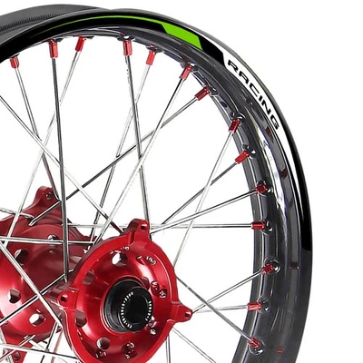 Verde 21 pulgadas. Calcomanía adhesiva de llanta de 18" para moto de cross R02 para Kawasaki KLX300R 21 22 23 Foto 1 de 4