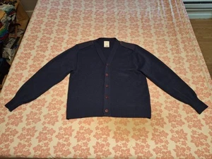US Air Force Man's Wool/Acrylic Cold Weather Sweather Color Blue Size 44 R Used - Picture 1 of 10