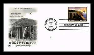 DR JIM STAMPS US COVER BIXBY CREEK BRIDGE CALIFORNIA $18.30 EXPRESS MAIL FDC - Picture 1 of 2