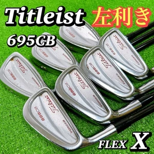 Titleist 695CB Forged Iron Set 7pcs 4-P Fujikura ZCOM Flex X Left-Handed - Picture 1 of 10