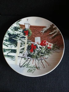 Smuckers Collector Christmas Plate 1987 Decorative Plate David Coolidge  - Picture 1 of 3