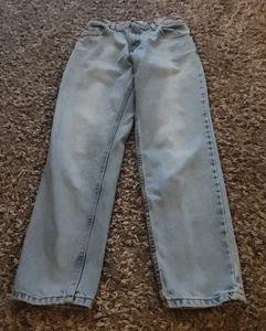 Vintage Levis 550 Jeans Youth Boys 6 26x28 Light Wash Classic Relaxed Tapered - Picture 1 of 11