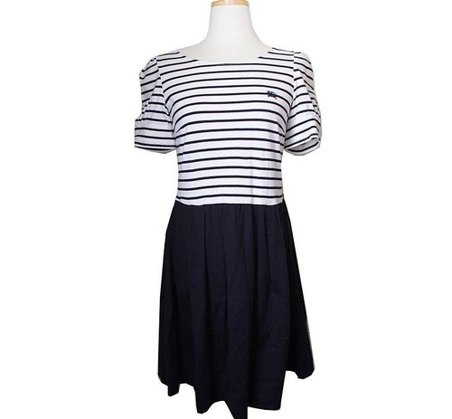 Abito Burberry Navy a righe 38 34411502