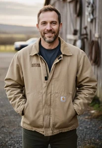 Vintage Carhartt Detroit Corduroy Collared Canvas Jacket Size ? Regular EUC - Bild 1 von 13